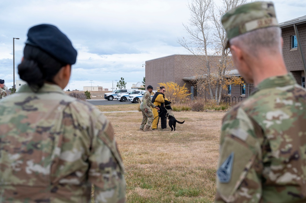 Mobilization Assistant to the Commander, Combat Forces Command Visits Buckley Space Force Base