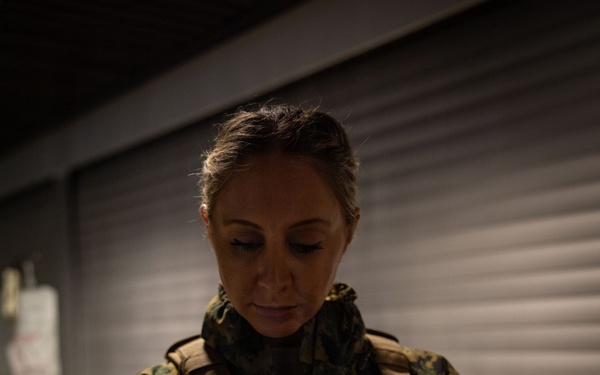 U.S. Sailors use battlefield assisted trauma documentation kit for simulated casualty during European deployment