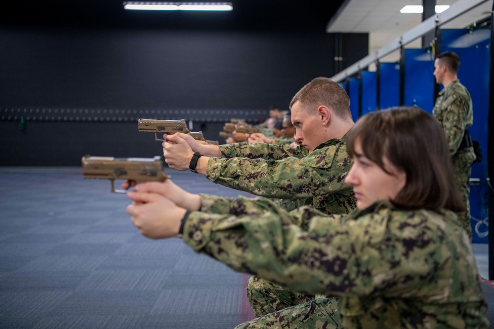 Recruits Practice Marksmanship