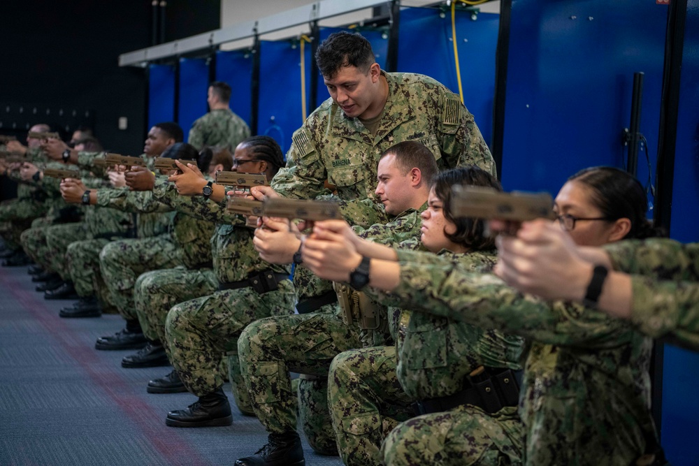 Recruits Practice Marksmanship