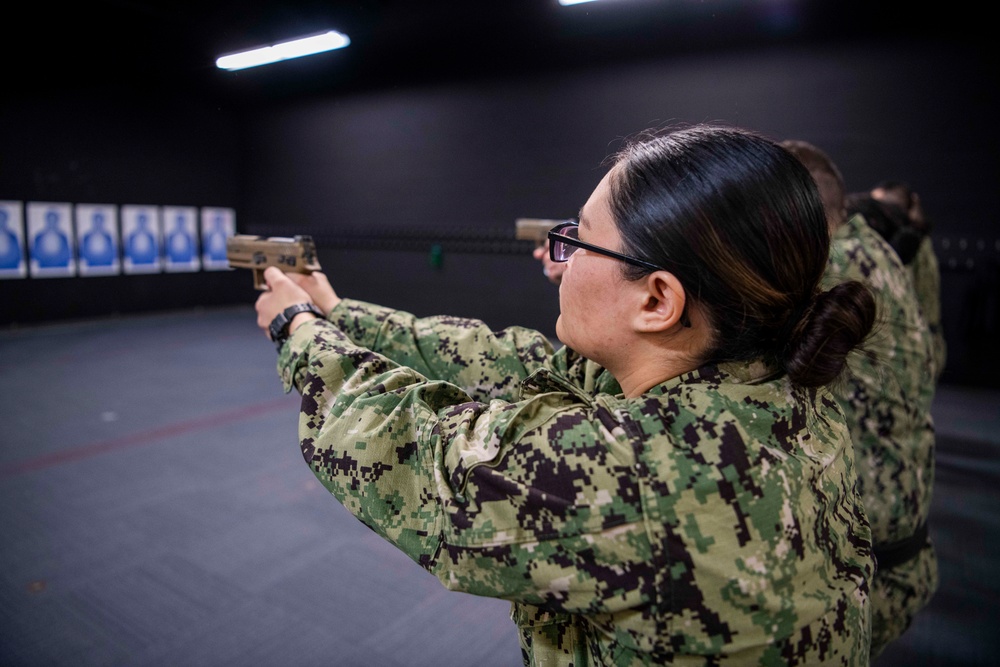 Recruits Practice Marksmanship