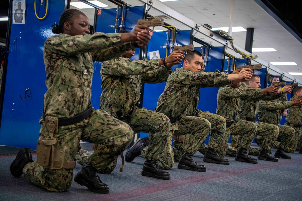 Recruits Practice Marksmanship