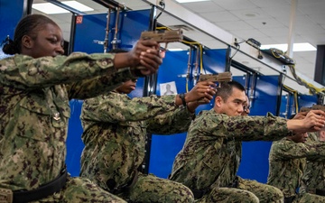 Recruits Practice Marksmanship