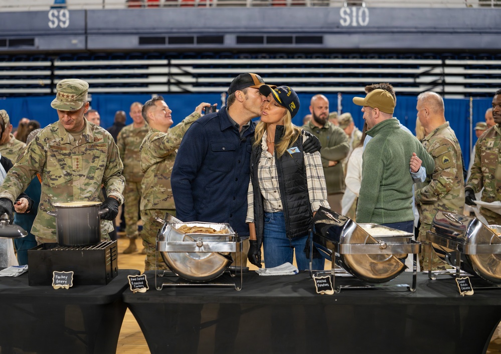 Secretary Hegseth Serves Thanksgiving Meal to JTF-DC Service Members