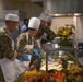 Joint Task Force Southern Guard leadership serves a Thanksgiving meal to service members