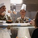 Joint Task Force Southern Guard leadership serves a Thanksgiving meal to service members