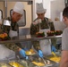 Joint Task Force Southern Guard leadership serves a Thanksgiving meal to service members