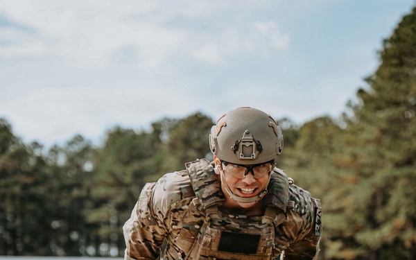 A Soldier Pulls His Weight at the Annual Civil Affairs 'Come and Take It' Combat Readiness Competition