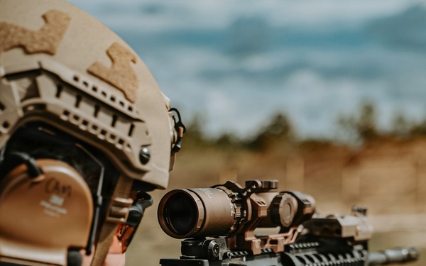 A Soldier Takes Aim at the Annual Civil Affairs 'Come and Take It' Combat Readiness Competition