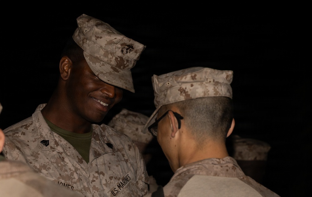 Delta Company Eagle, Globe and Anchor Ceremony