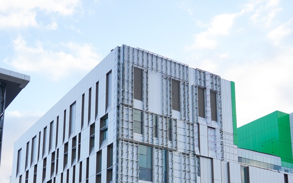 Construction continues on the Louisville Medical Center Nov. 26, 2025