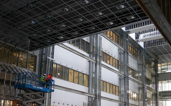 Construction continues on the Louisville Medical Center Nov. 26, 2025