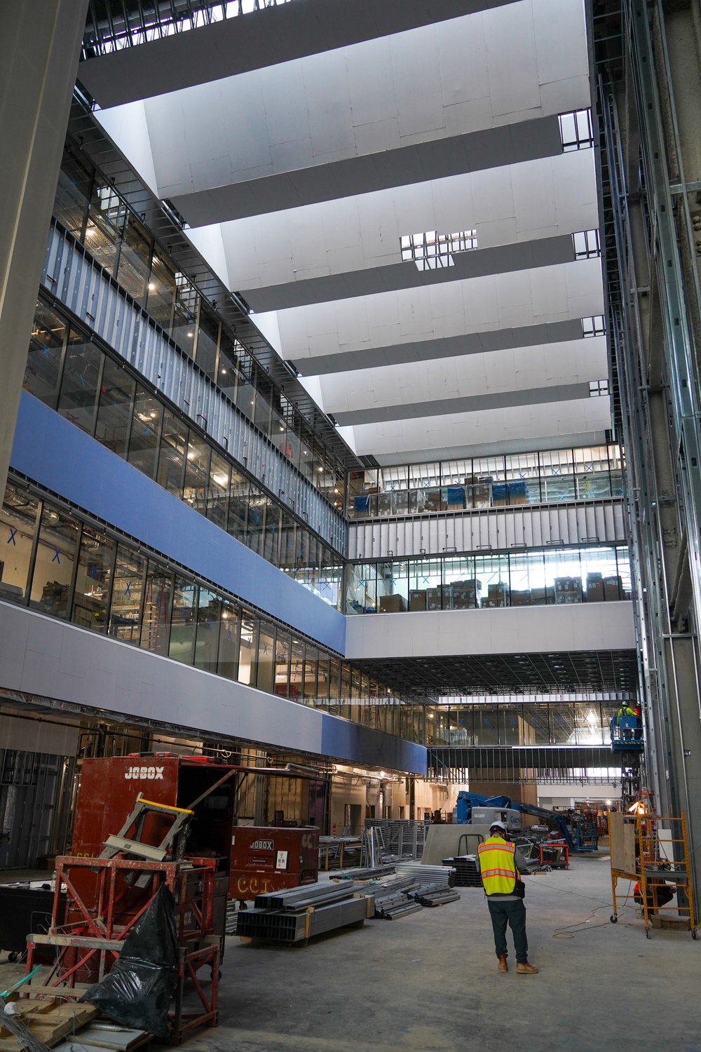 Construction continues on the Louisville Medical Center Nov. 26, 2025