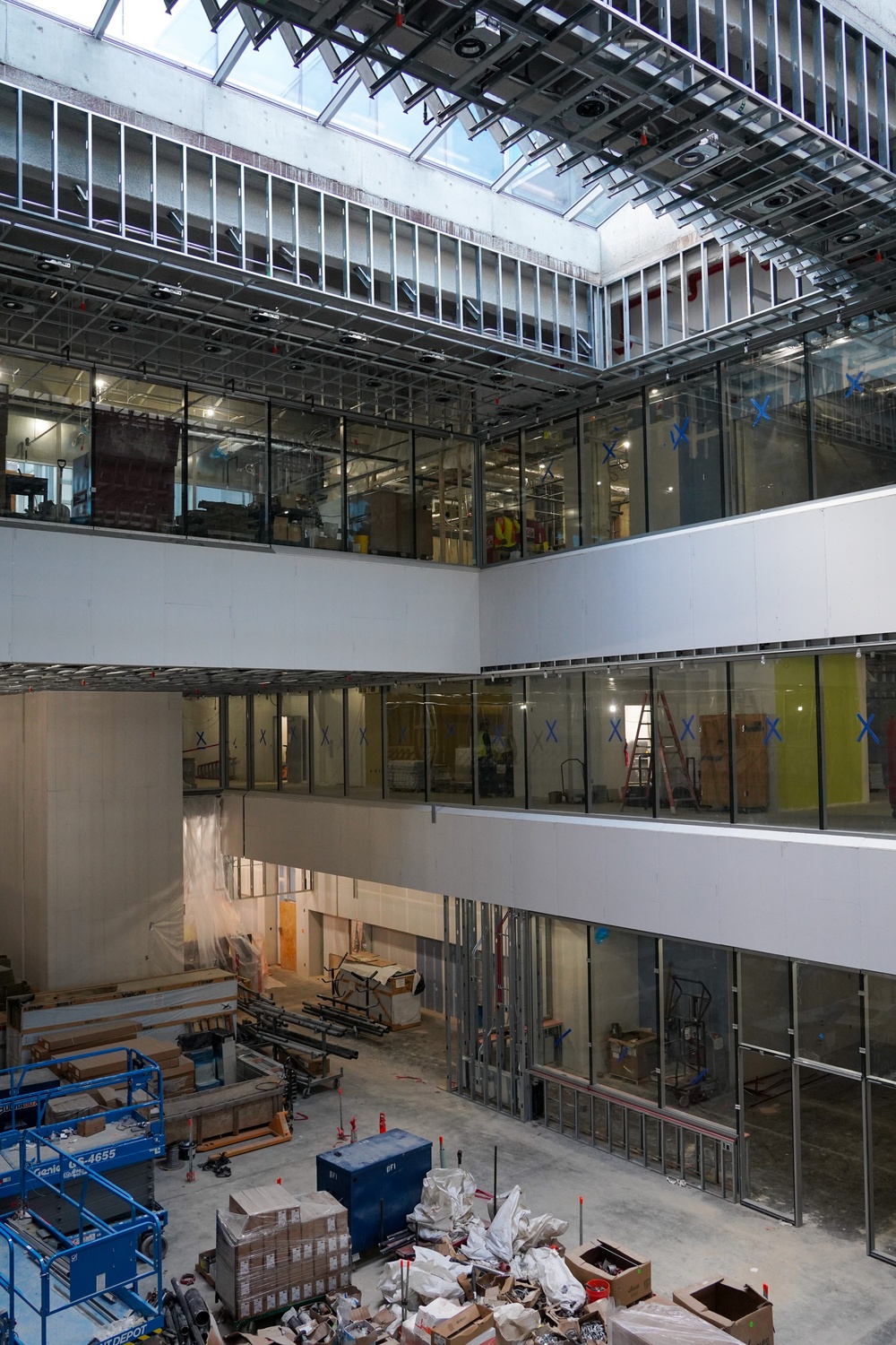 Construction continues on the Louisville Medical Center Nov. 26, 2025