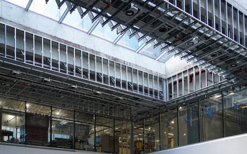 Construction continues on the Louisville Medical Center Nov. 26, 2025