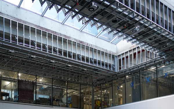 Construction continues on the Louisville Medical Center Nov. 26, 2025