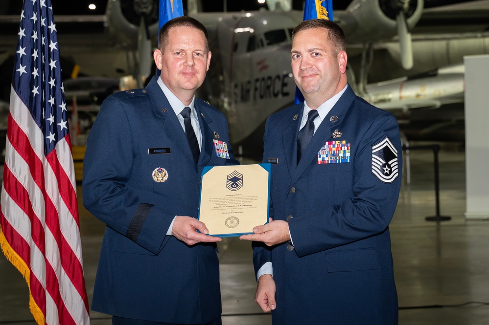 Senior Master Sergeant Ryan Knickerbocker’s promotion to Chief Master Sergeant