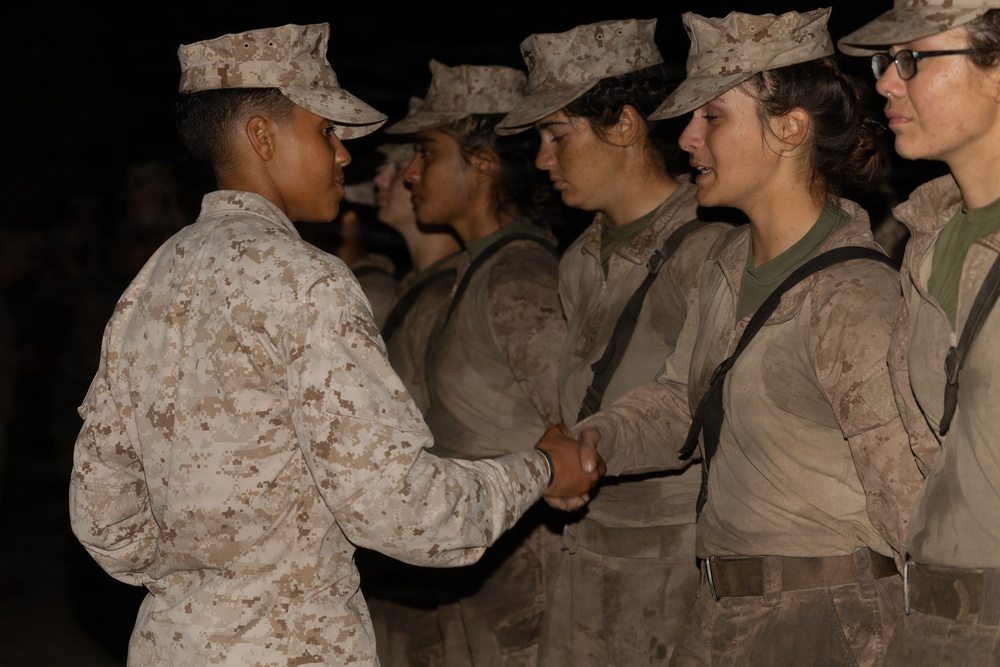 Delta Company Eagle, Globe and Anchor Ceremony