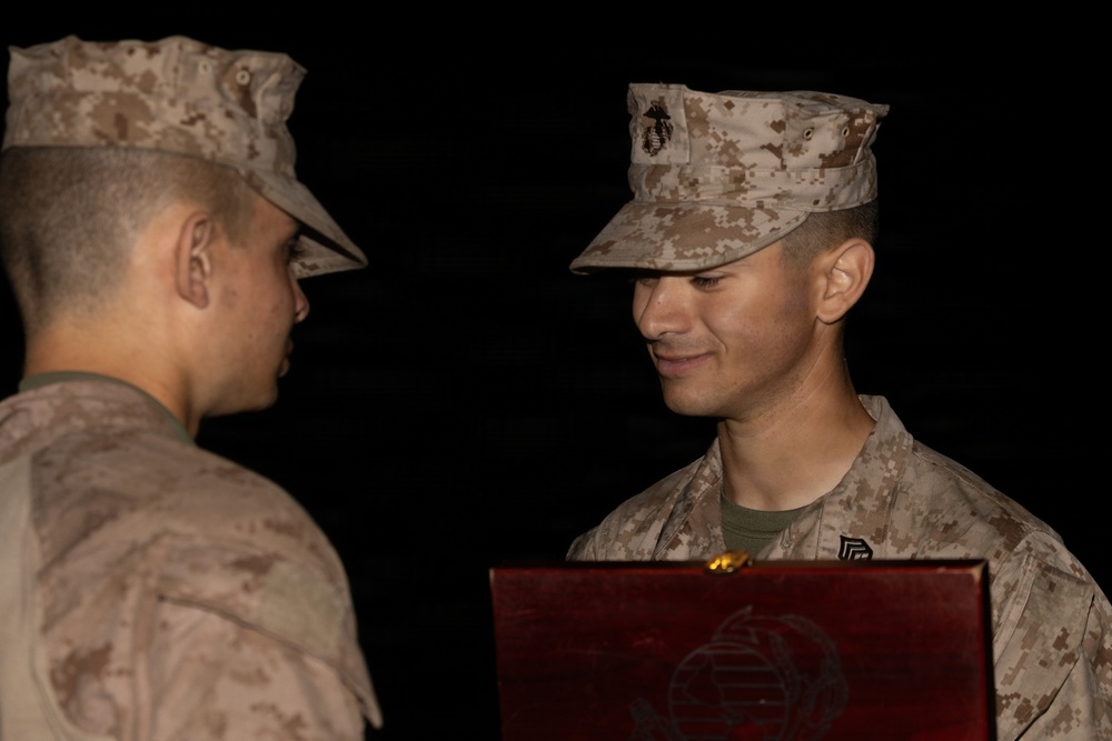 Delta Company Eagle, Globe and Anchor Ceremony