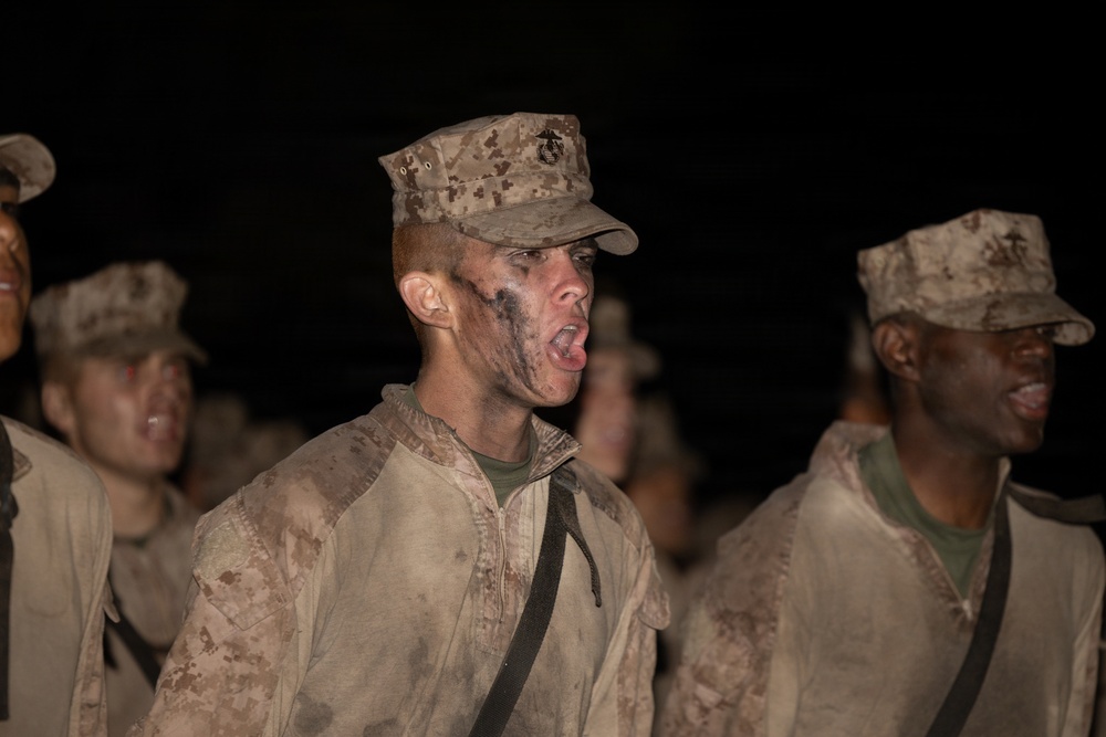 Delta Company Eagle, Globe and Anchor Ceremony