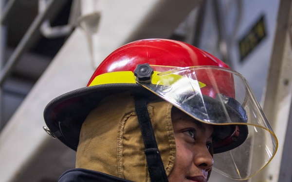 USS Theodore Roosevelt Damage Control Drill