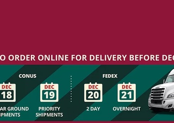 Shop Early to Ensure Holiday Delivery from ShopMyExchange.com