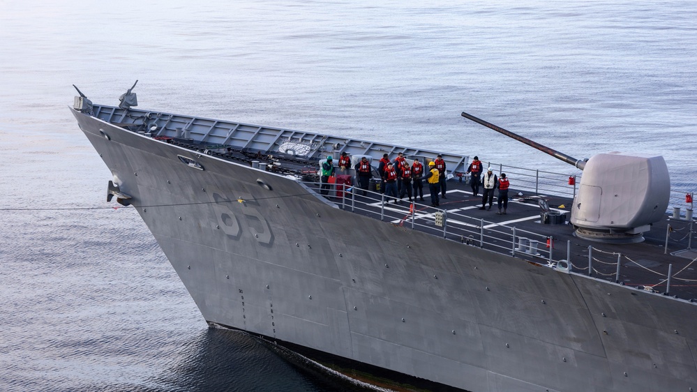 USS Theodore Roosevelt Fueling at Sea