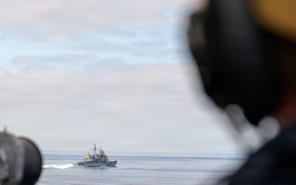 USS Theodore Roosevelt Fueling at Sea