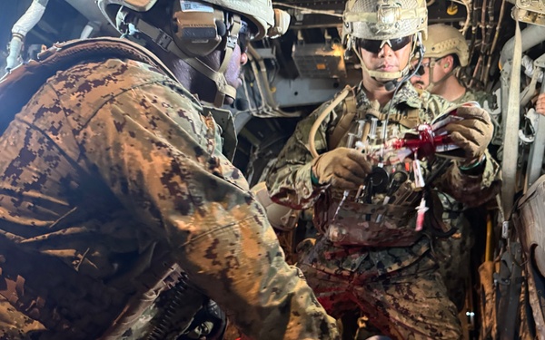 EXMEDs Train with Marines, Osprey for Battlefield Care