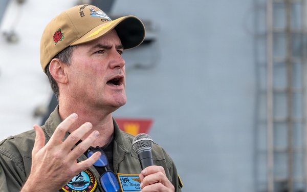 USS Theodore Roosevelt All Hands Call