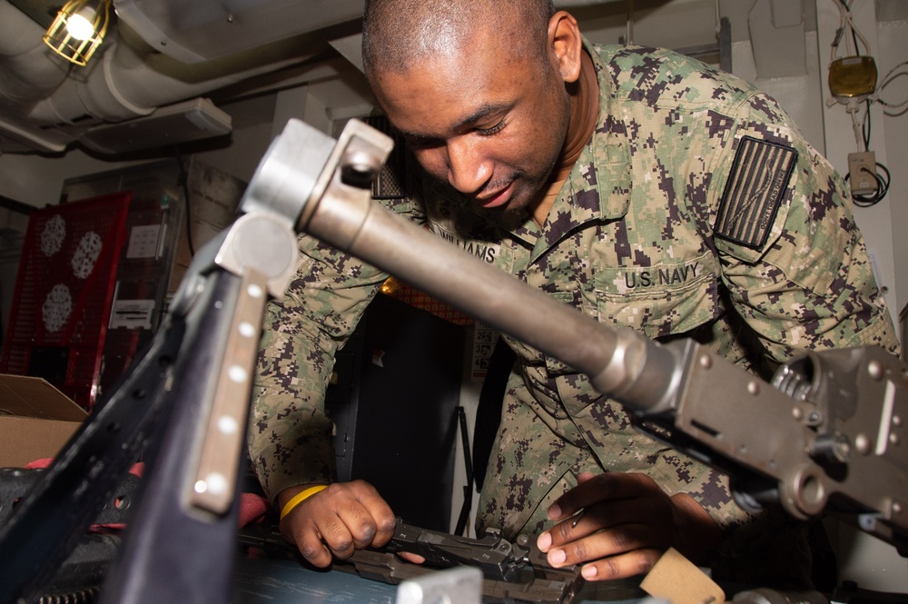 Ronald Reagan Sailors Conduct Maintenance
