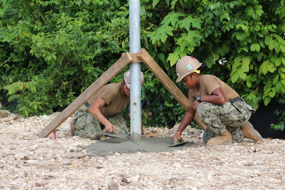 NMCB 133 Places Concrete at Polaris Point Project
