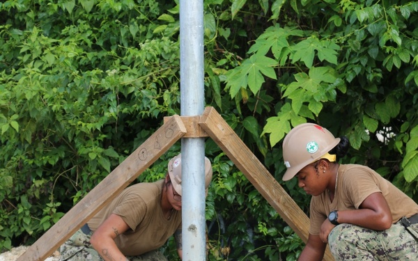 NMCB 133 Places Concrete at Polaris Point Project