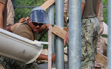 NMCB 133 Places Concrete at Polaris Point Project