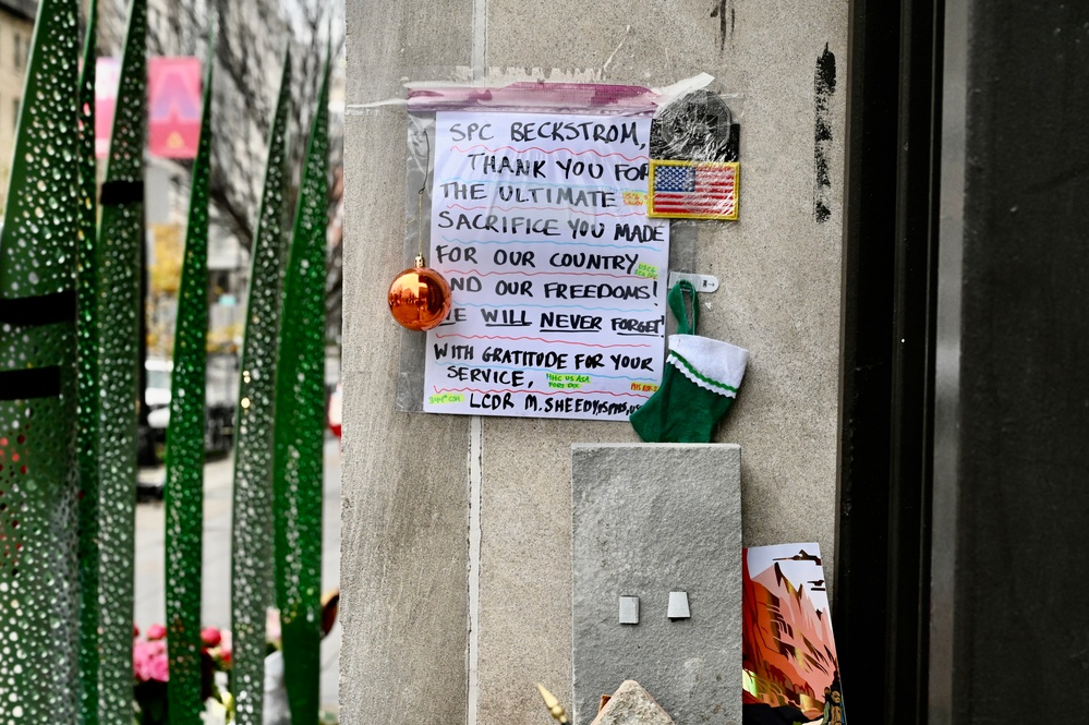 Public honors U.S. Army Spc. Beckstrom and Air Force Staff Sgt. Wolfe