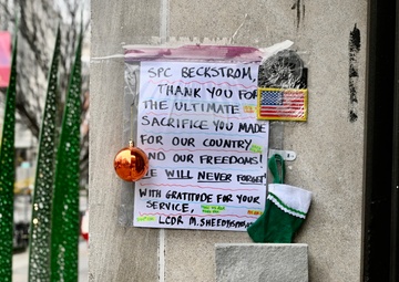 Public honors U.S. Army Spc. Beckstrom and Air Force Staff Sgt. Wolfe