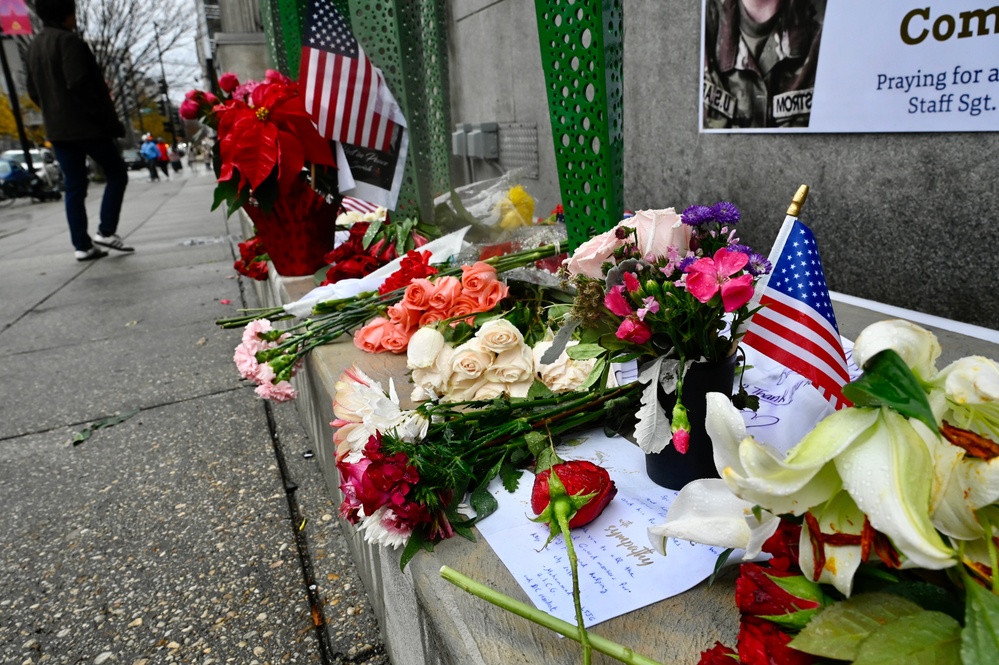 Public honors U.S. Army Spc. Beckstrom and Air Force Staff Sgt. Wolfe