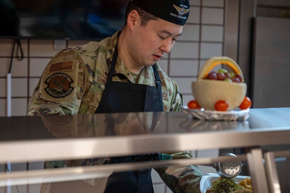 354th Fighter Wing hosts annual Thanksgiving meal