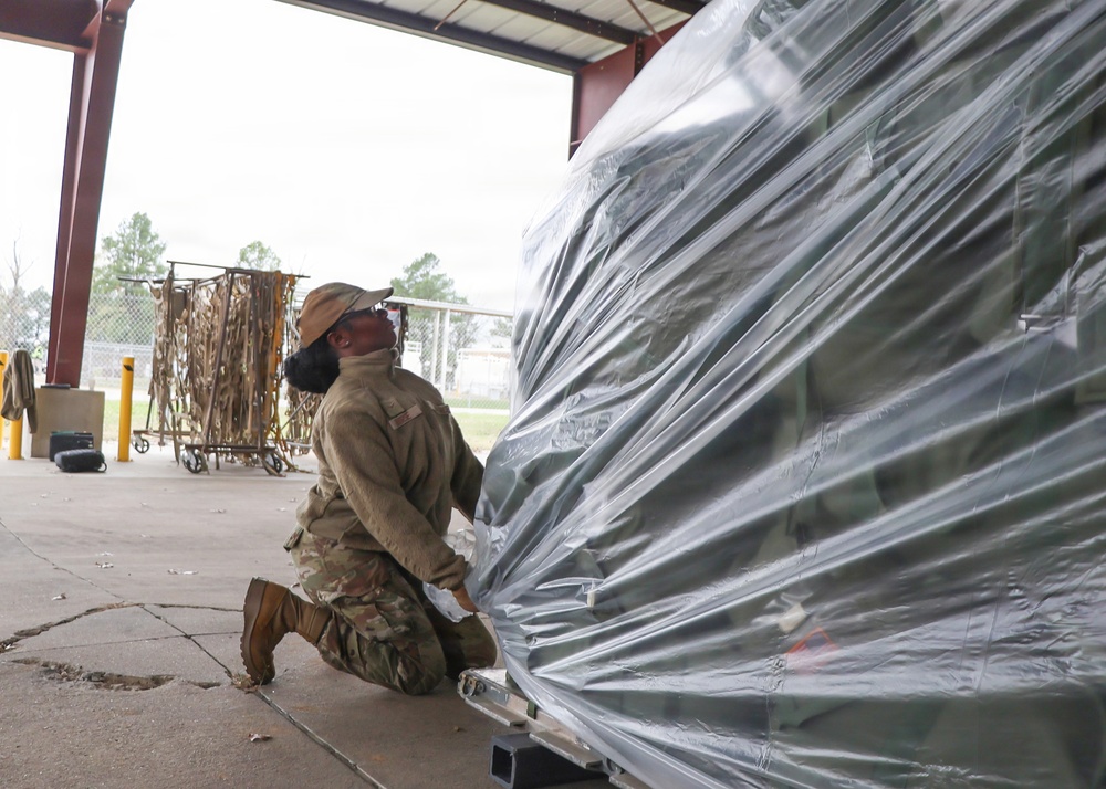 Pallet Building for the Army Arkansas Guard