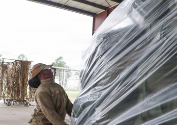 Pallet Building for the Army Arkansas Guard