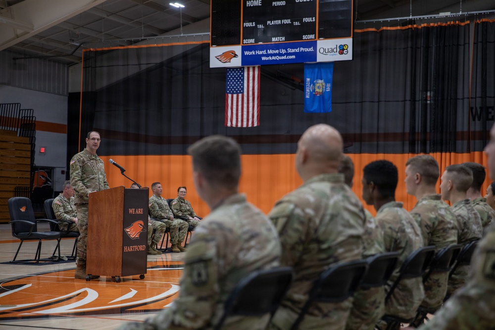 Wisconsin National Guard's 1-121 Field Artillery departs for deployment
