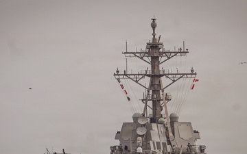 USS Thomas Hudner (DDG 116) Departs Naval Station Mayport for Deployment