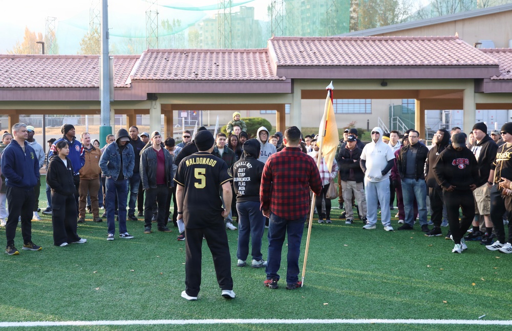 Opening remarks kick off the Turkey Bowl