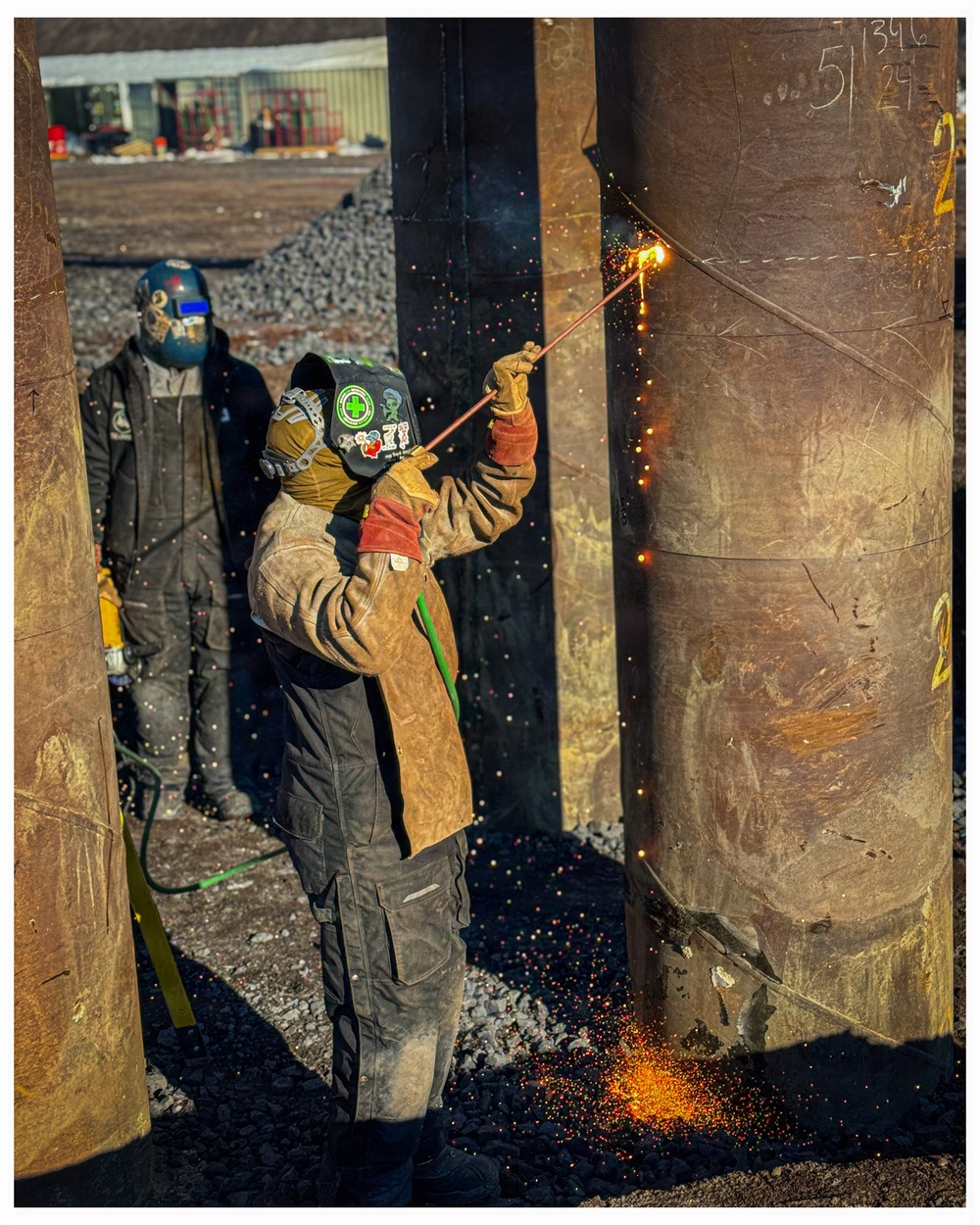 Steelworkers in Action on the Ice