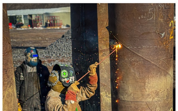 Steelworkers in Action on the Ice