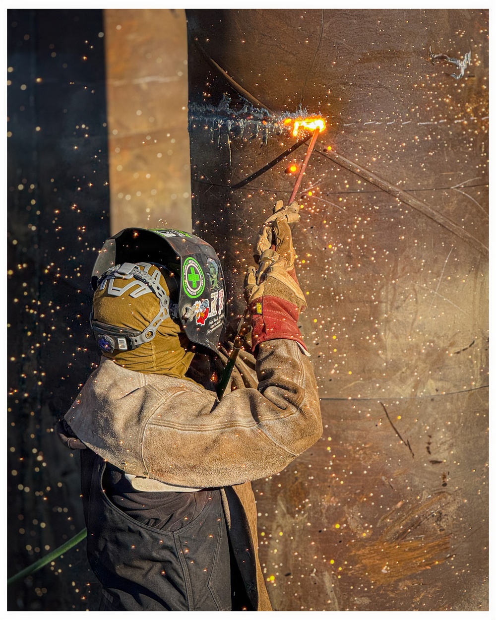 Steelworkers in Action on the Ice