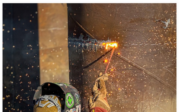 Steelworkers in Action on the Ice