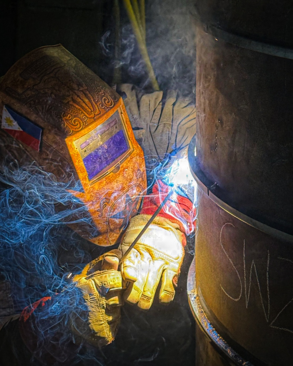 Steelworkers In Action on the Ice
