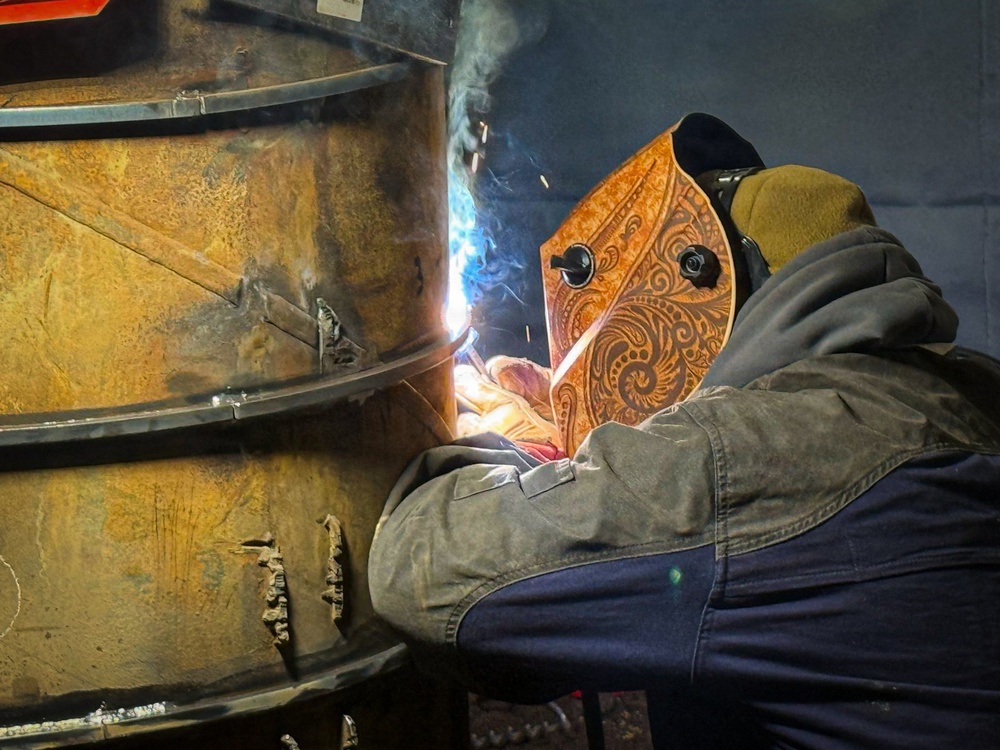 Steelworkers in Action on the Ice