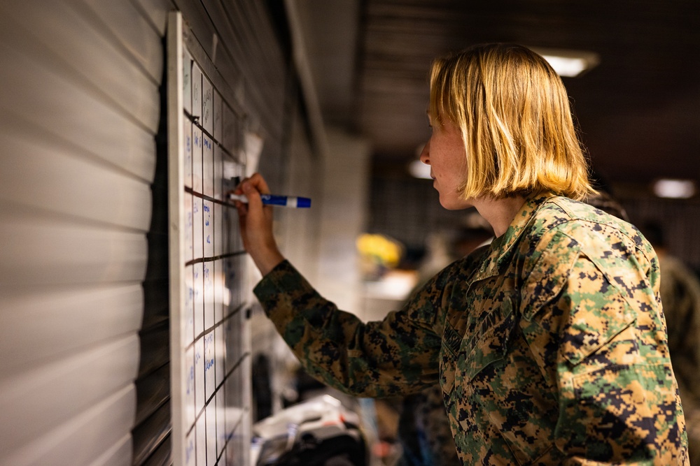 U.S. Navy Sailors execute a mass casualty event during during bilateral training exercise